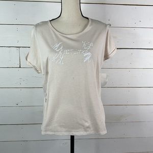 New Under Armour Logo TShirt Women's Shirt Activewear Desert Rose Pink Medium